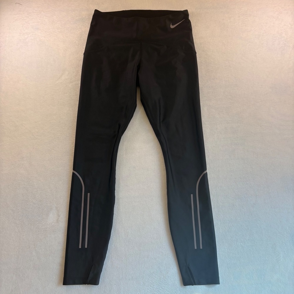 Nike Dri-FIT Epic Fast Running Leggings Black BV3272-010 Reflective Tights M